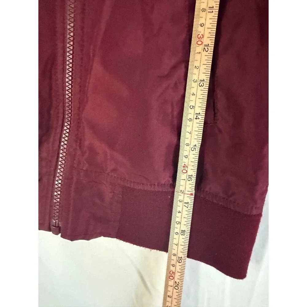 Childrens‎ Place Unisex Lined hooded burgundy full zip jacket sz 5/6 playtime